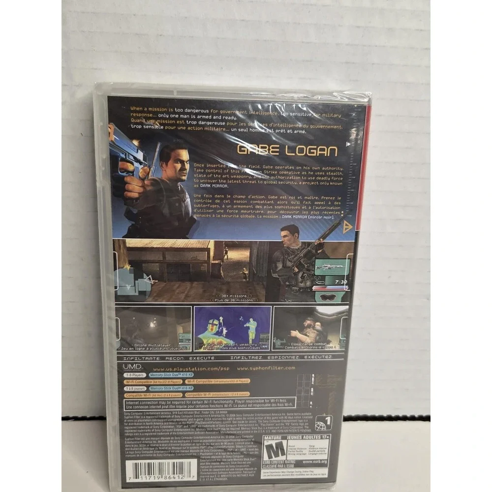 Syphon Filter Dark Mirror Greatest Hits Sony PSP PlayStation Portable New/Sealed